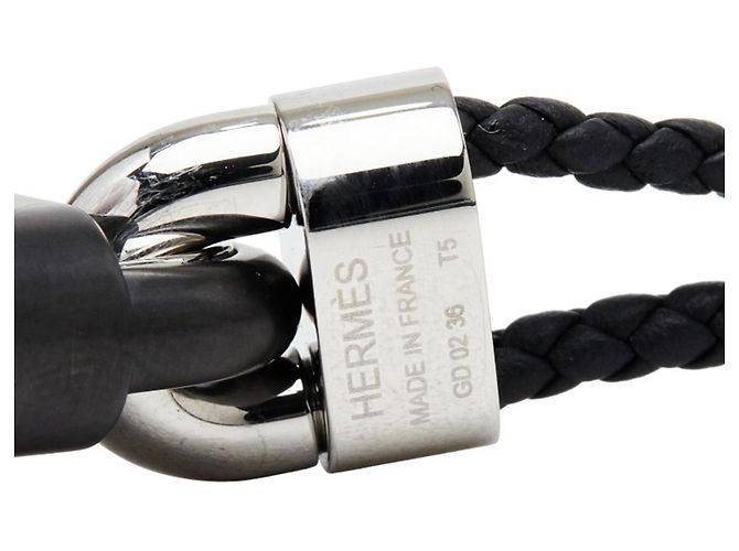 Hermès Pulsera Chaine Maillon PM Double Tour Hermes Negro - vista 4