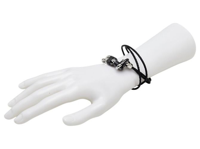 Hermès Pulsera Chaine Maillon PM Double Tour Hermes Negro - vista 5
