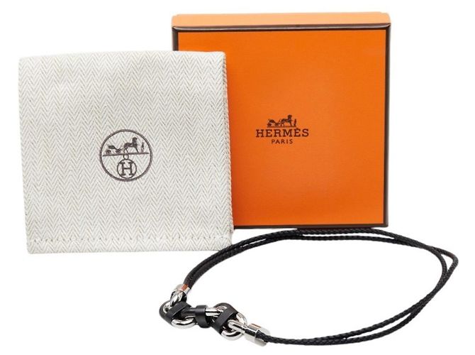 Hermès Pulsera Chaine Maillon PM Double Tour Hermes Negro - vista 6
