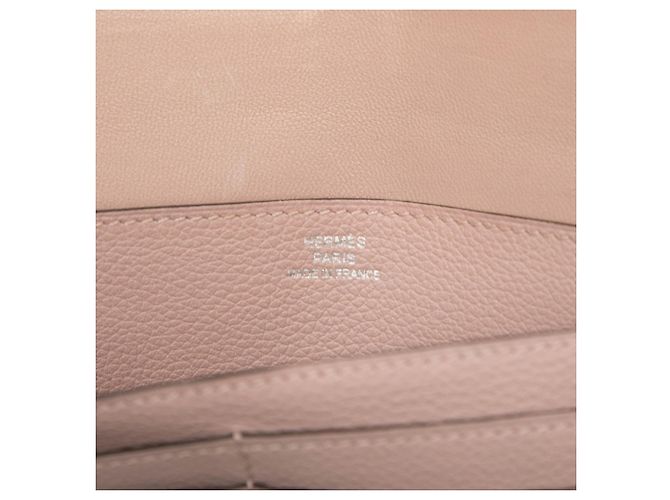 Cartera larga Dogon de Hermès en rosa - vista 6