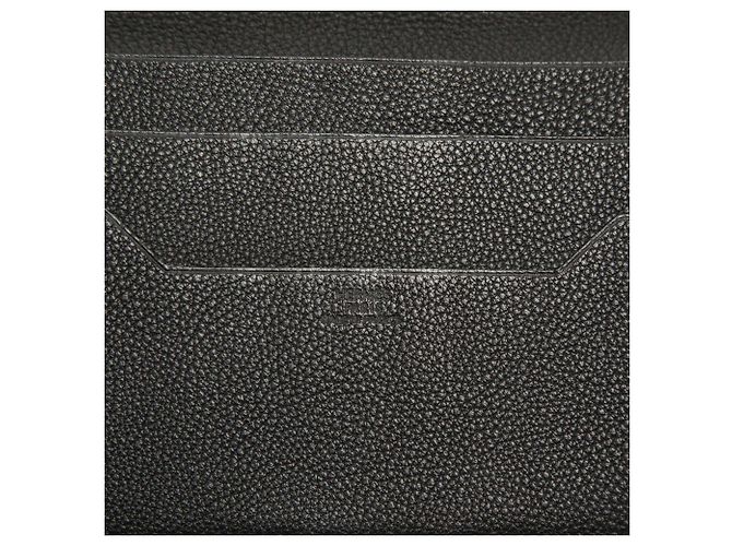 Hermès Hermes Bi-Fold Wallet aus schwarzem Togo-Leder - Ansicht 6