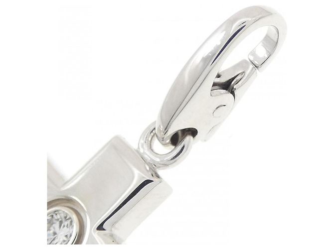 Pendente a Croce in Oro Bianco Cartier D'oro - vista 3