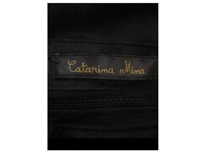 Autre Marque Catarina Mina Sacola de Crochê Xadrez Vermelho e Branco - vista 8