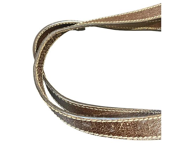 Borsa a mano Gucci GG Canvas e pelle Marrone Beige - vista 8