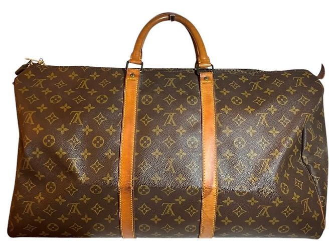 Borsa Boston Louis Vuitton Keepall 55 Marrone - vista 2