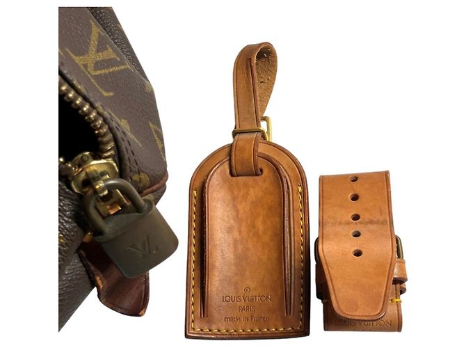 Borsa Boston Louis Vuitton Keepall 55 Marrone - vista 5