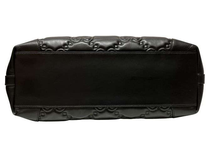 Gucci Medium Tote Bag GG Matelassé Leder Schwarz - Ansicht 3