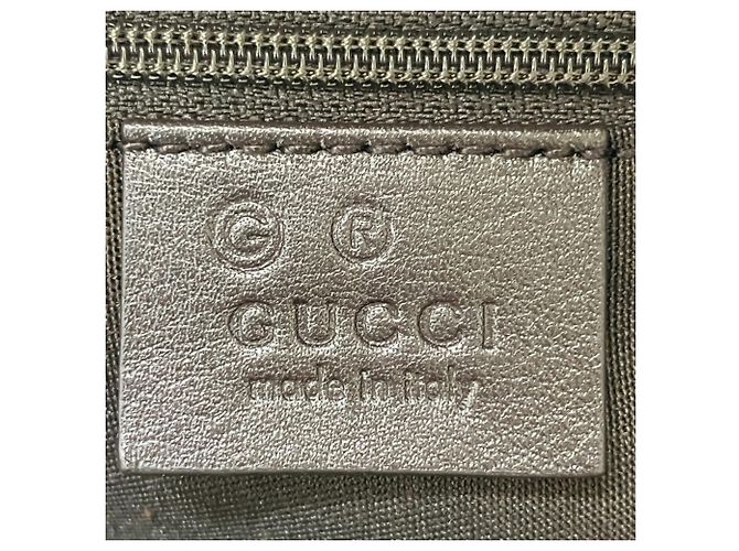 Borsa a tracolla Gucci GG Canvas e pelle Marrone Beige - vista 4