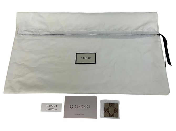 Borsa a tracolla Gucci GG Canvas e pelle Marrone Beige - vista 5