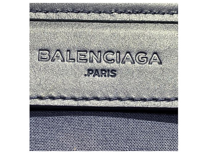 Borsa Cabas S blu navy Balenciaga Bianco - vista 4