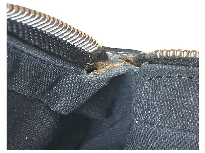 Borsa Louis Vuitton Pavel Second in pelle Taiga Nero Grigio - vista 9