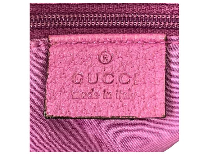 Borsa a mano Gucci in tela GG e pelle Rosa Beige - vista 4