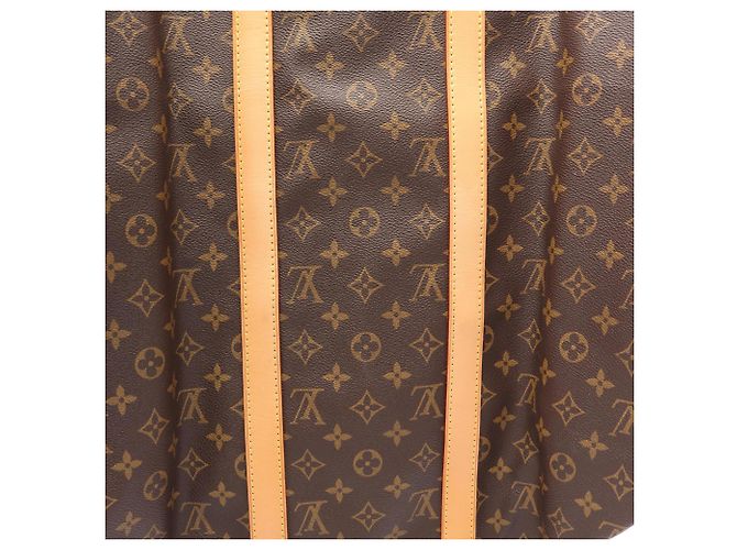Borsa Boston Louis Vuitton Keepall 50 Monogram Marrone Monogramma - vista 8