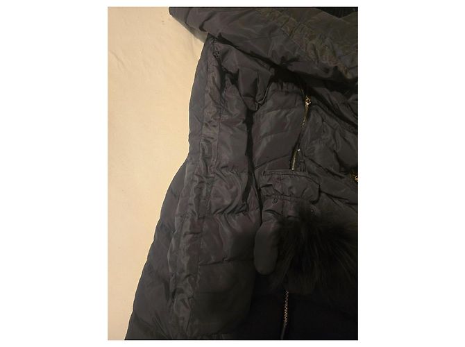 Pellessimo Abrigo de invierno acolchado negro con piel - vista 10