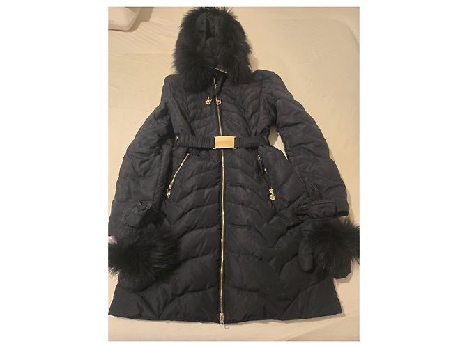 Pellessimo Abrigo de invierno acolchado negro con piel - vista 11
