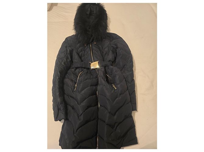 Pellessimo Abrigo de invierno acolchado negro con piel - vista 17