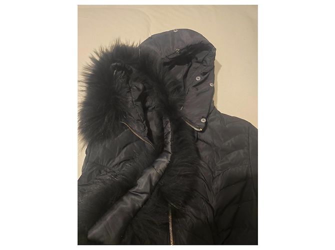 Pellessimo Abrigo de invierno acolchado negro con piel - vista 20