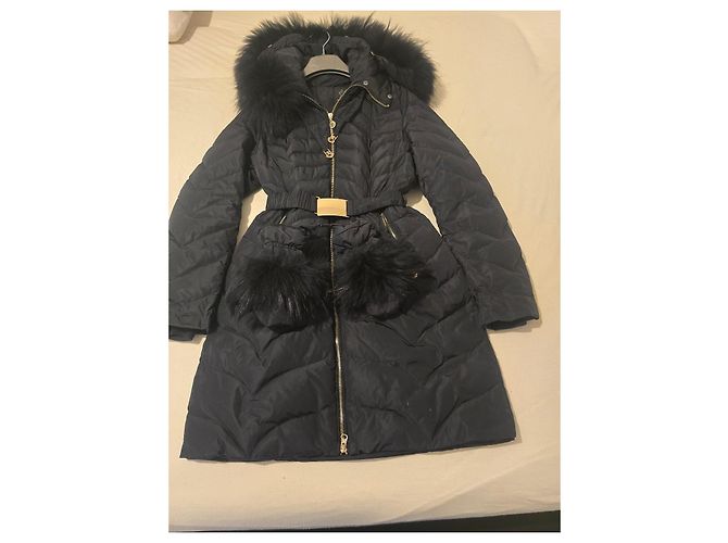 Pellessimo Abrigo de invierno acolchado negro con piel - vista 5