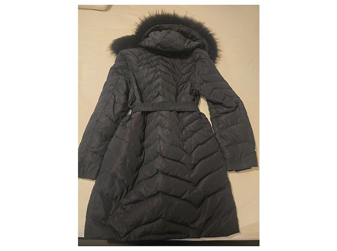 Pellessimo Abrigo de invierno acolchado negro con piel - vista 7