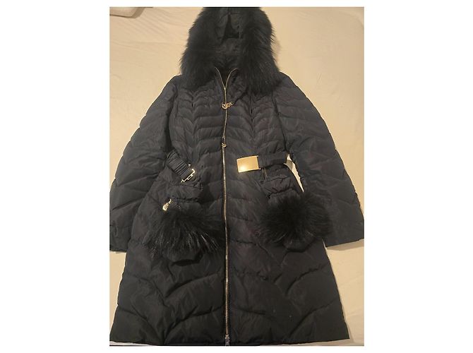 Pellessimo Abrigo de invierno acolchado negro con piel - vista 8