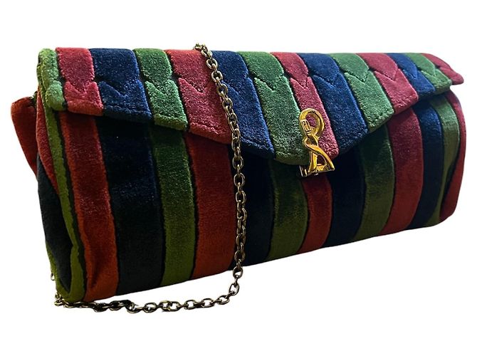 Multicolor Velours-Handtasche Roberta di Camerino - Ansicht 2