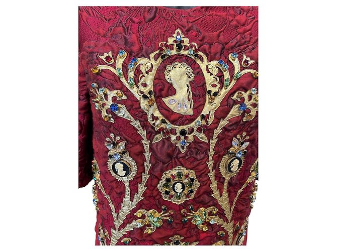 Abito in jacquard decorato Dolce & Gabbana Fall/Winter 2016 - vista 5