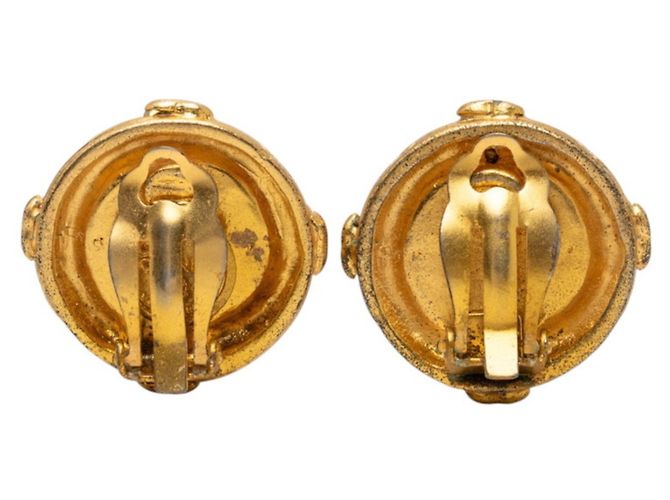 Orecchini Chanel Coco Mark placcati oro D'oro - vista 2
