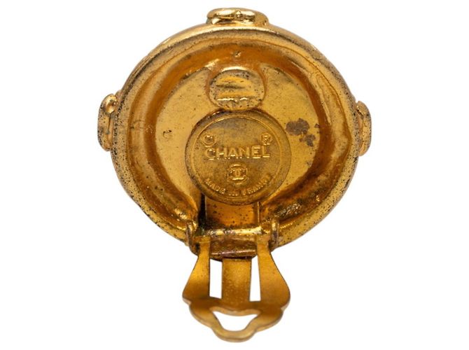 Orecchini Chanel Coco Mark placcati oro D'oro - vista 3