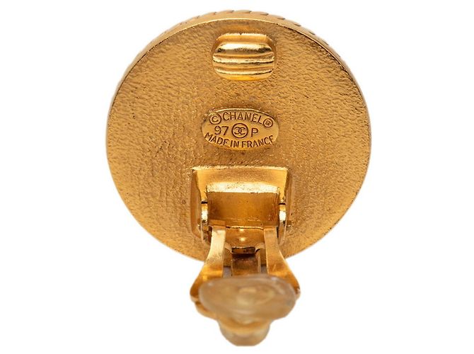 Timeless Orecchini Chanel Coco Mark Vintage Nero - vista 3