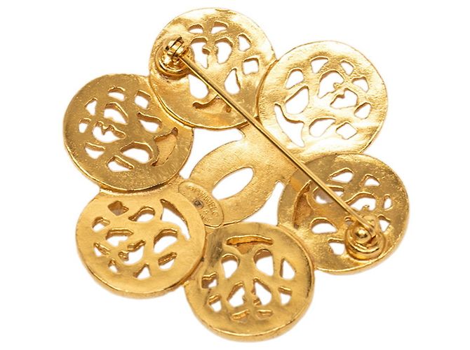Chanel Coco Mark Vintage Brosche Golden - Ansicht 2