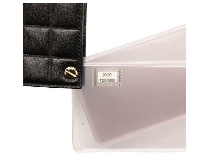 Porta-cartões de visita Chanel Coco Mark Chocolate Bar Preto - vista 7