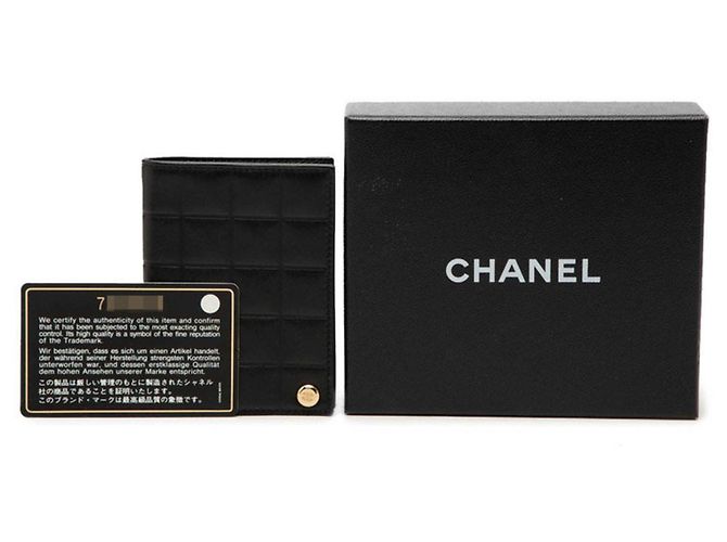 Porta-cartões de visita Chanel Coco Mark Chocolate Bar Preto - vista 8