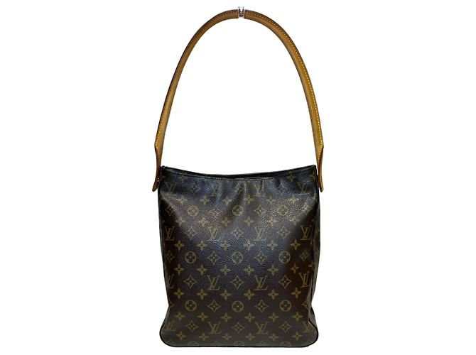 Borsa a Spalla Louis Vuitton Looping GM Marrone - vista 2