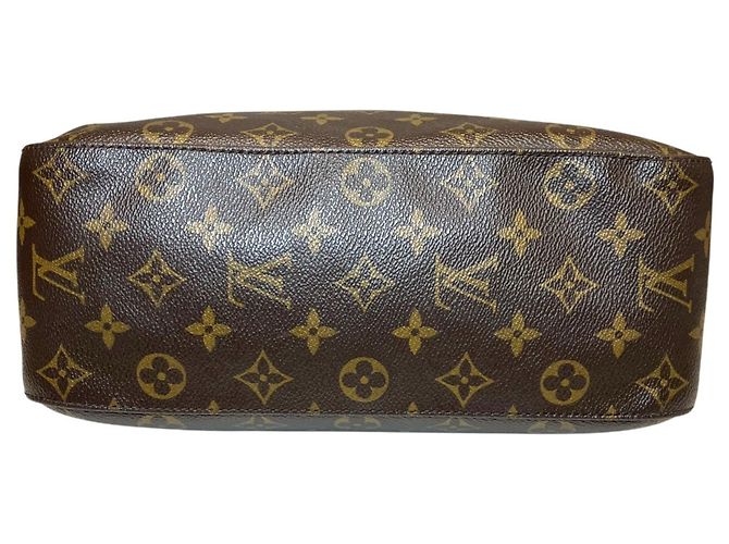 Borsa a Spalla Louis Vuitton Looping GM Marrone - vista 3