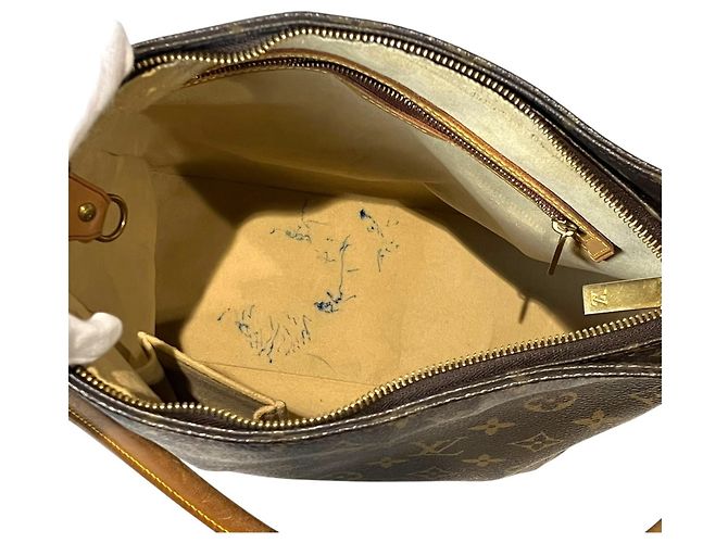 Borsa a Spalla Louis Vuitton Looping GM Marrone - vista 5