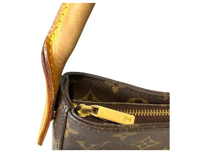 Borsa a Spalla Louis Vuitton Looping GM Marrone - vista 8