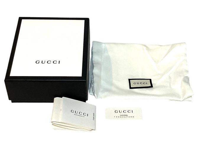 Cartera bi-fold Gucci GG Supreme Strawberry Castaño Roja - vista 5