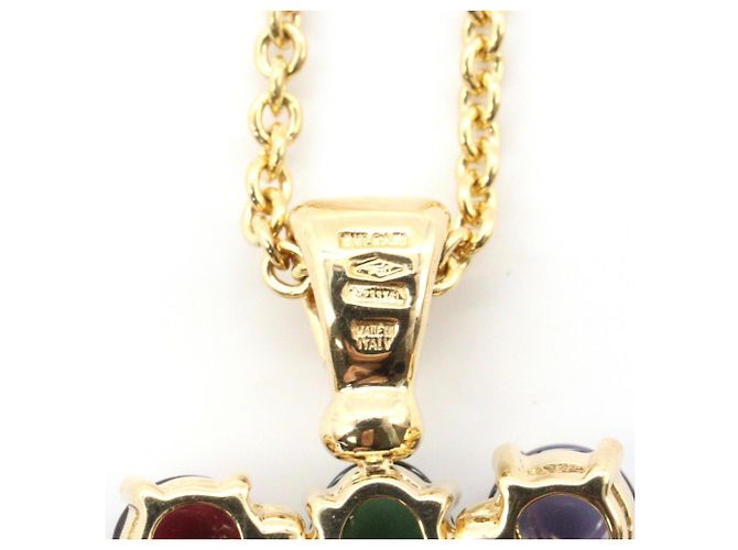 Collana Bvlgari Bulgari Allegra con diamanti multicolore Giallo - vista 4