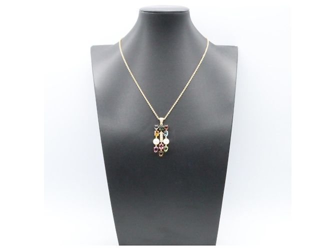 Collana Bvlgari Bulgari Allegra con diamanti multicolore Giallo - vista 7