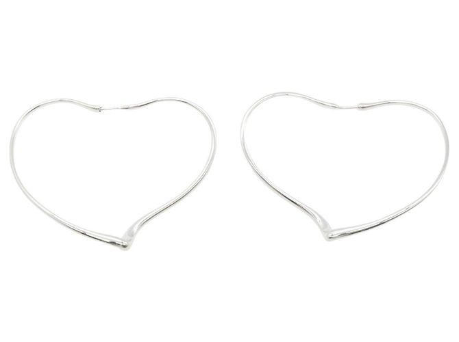 Orecchini a cerchio Open Heart Tiffany & Co. Argento - vista 3