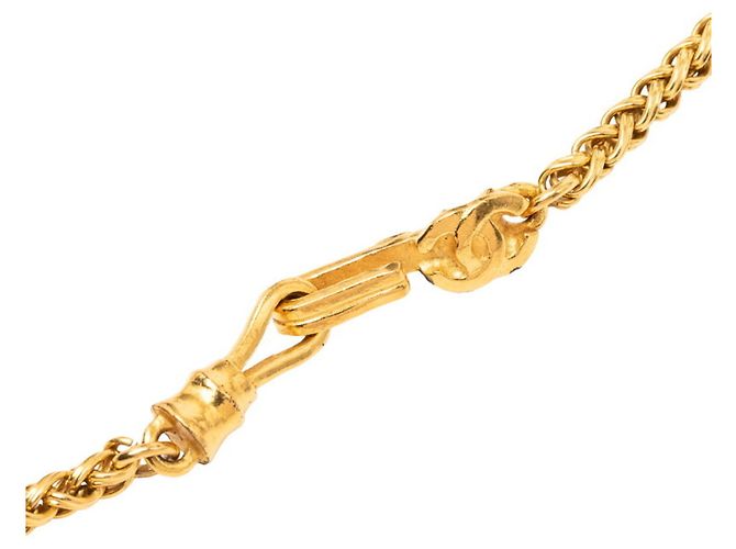 Collana a catena Chanel Vintage Coco Mark D'oro - vista 4