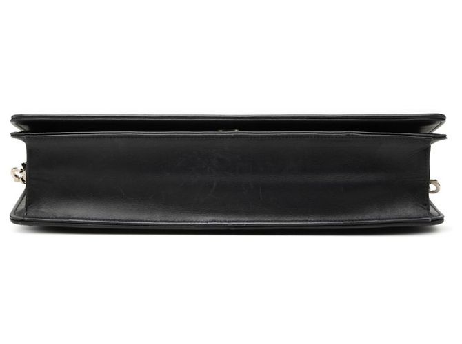 Borsa a tracolla con catena Salvatore Ferragamo in pelle blu navy - vista 3