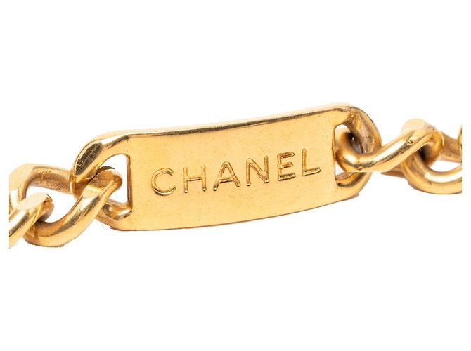 Cintura con catena logo vintage Chanel D'oro - vista 4