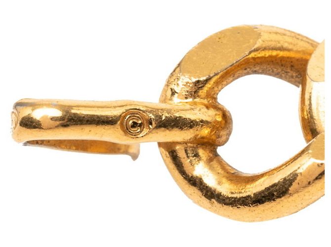 Cintura con catena logo vintage Chanel D'oro - vista 5