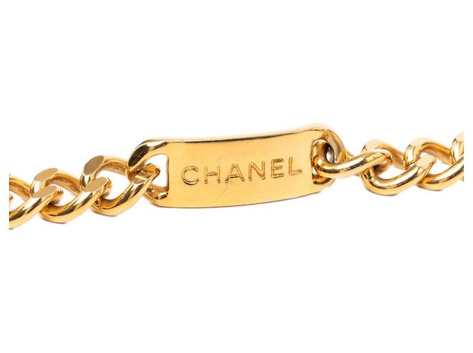 Cintura a catena Chanel Vintage placcata oro D'oro - vista 5
