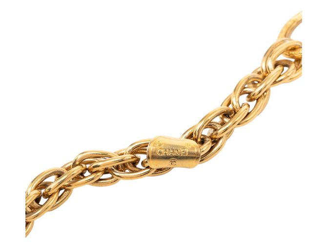 Timeless Collana a catena Chanel Vintage Matelassé Coco Mark D'oro - vista 4