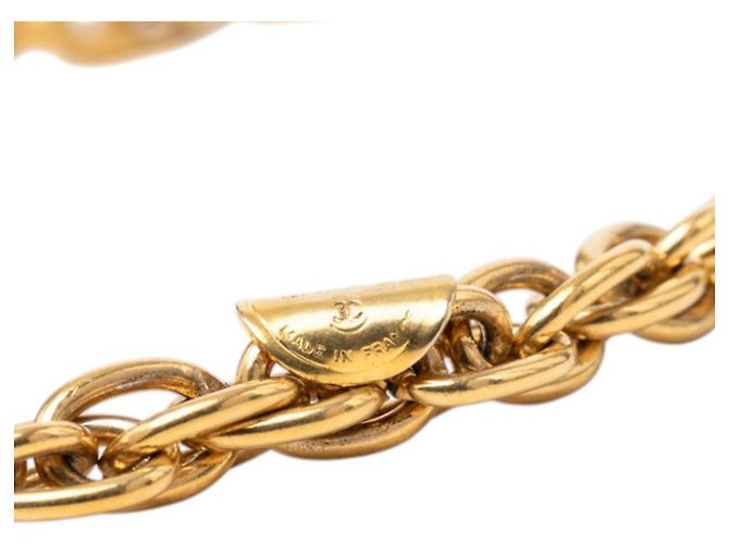 Timeless Collana a catena Chanel Vintage Matelassé Coco Mark D'oro - vista 5