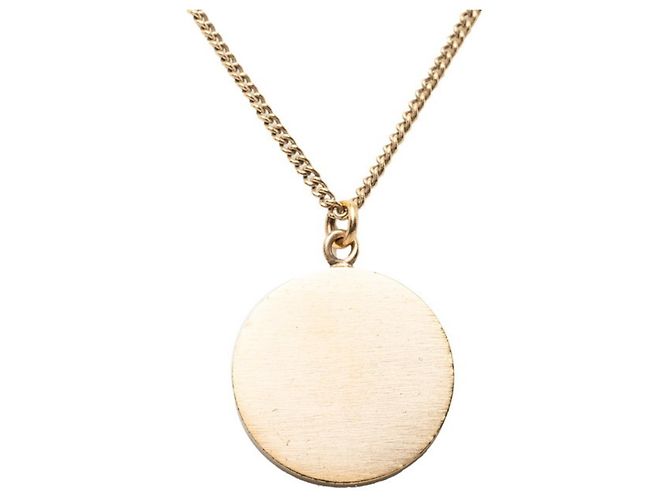 Collana Chanel Vintage Camellia Coco Mark Rosa D'oro - vista 2