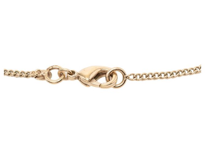 Collana Chanel Vintage Camellia Coco Mark Rosa D'oro - vista 3