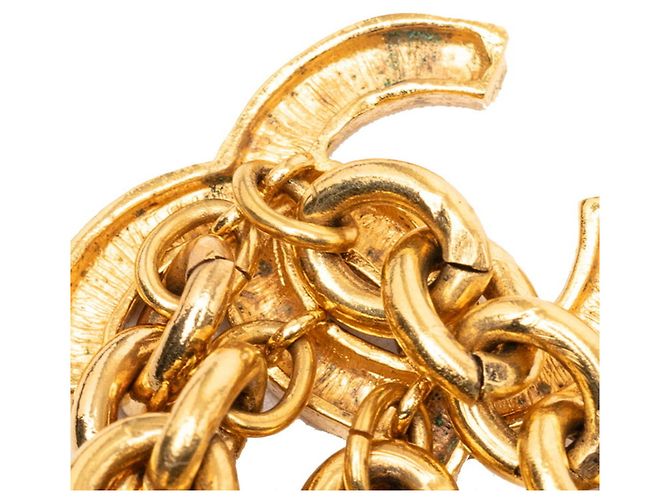 Chanel Vintage Coco Mark Triple Chain Gürtel Golden - Ansicht 4